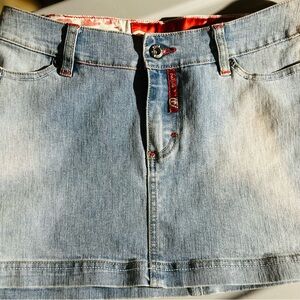 Ecko Red Denim Minskirt